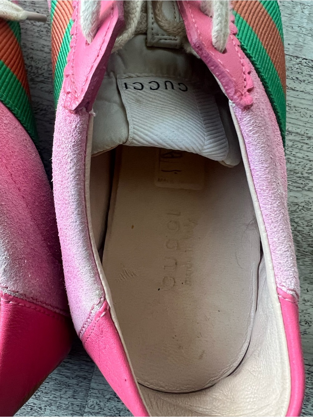 Gucci Web Accent Suede Sneakers - Picture 13 of 13